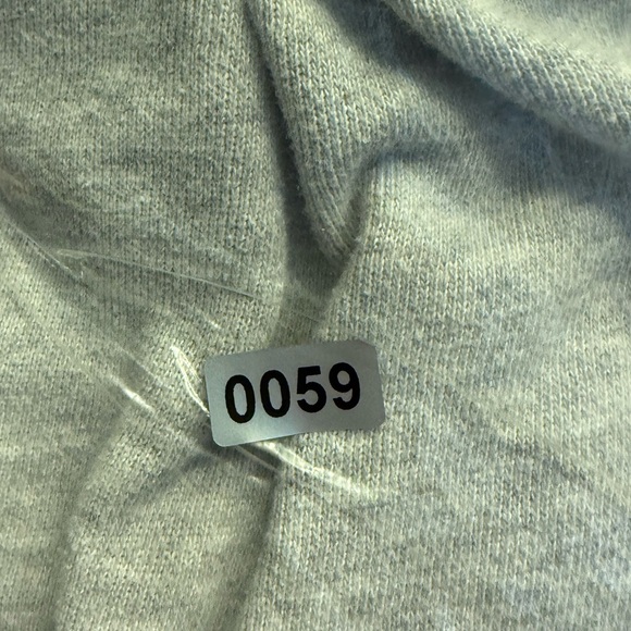 Aerie Ruffle Crewneck Long Sleeve Sweatshirt Crew Neck Gray Medium - Picture 6 of 6